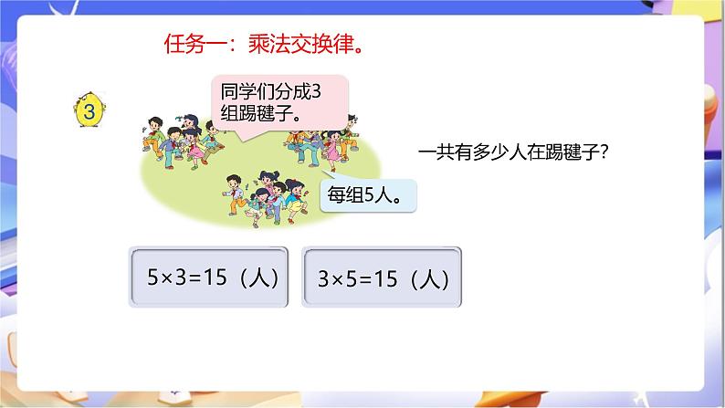 苏教版数学四年级下册6.3《乘法交换律和结合律》教案第7页