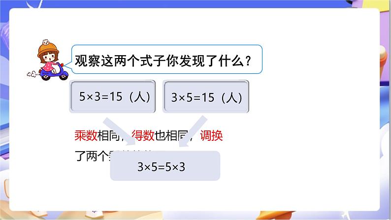 苏教版数学四年级下册6.3《乘法交换律和结合律》教案第8页