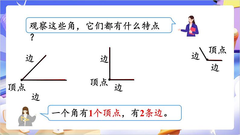 苏教版数学二年级下册7.1《角的初步认识》课件第7页