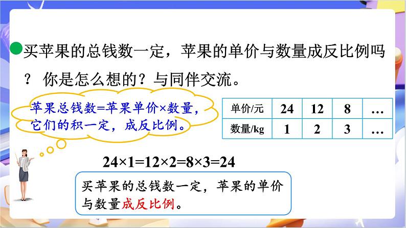 北师大版数学六年级下册4.6 《反比例（2）》课件第6页