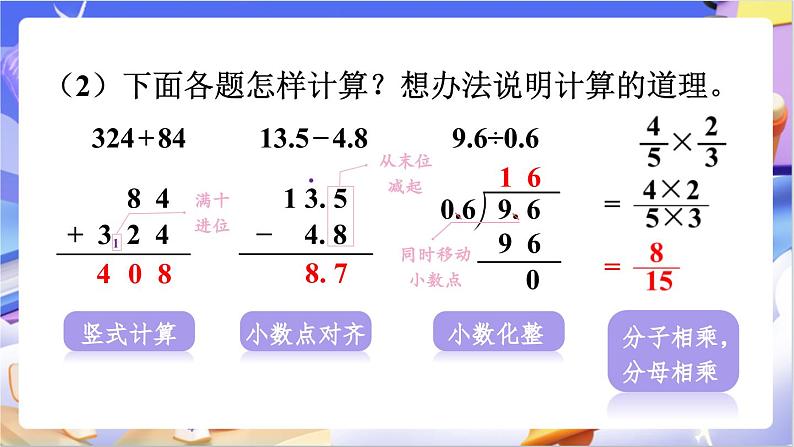 北师大版数学六年级下册总复习 《数与代数 计算与应用（一）》课件第4页