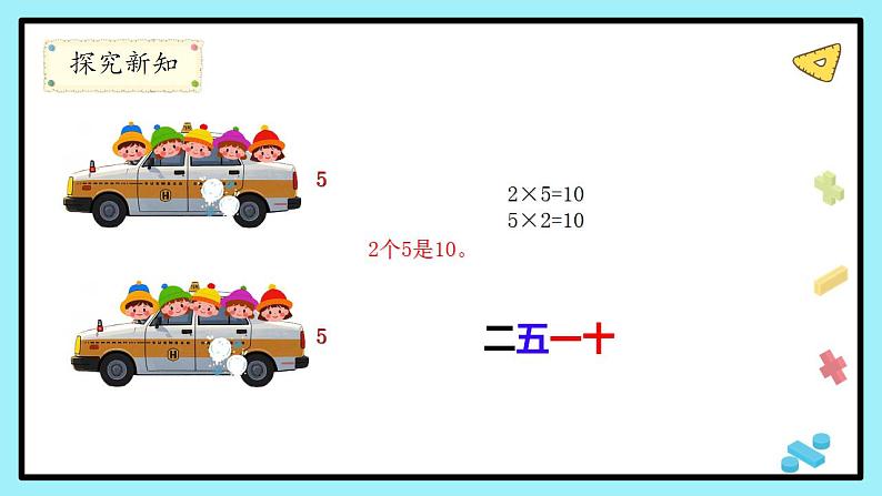 人教版小学数学二年级上册第四单元2《5的乘法口诀》课件第8页