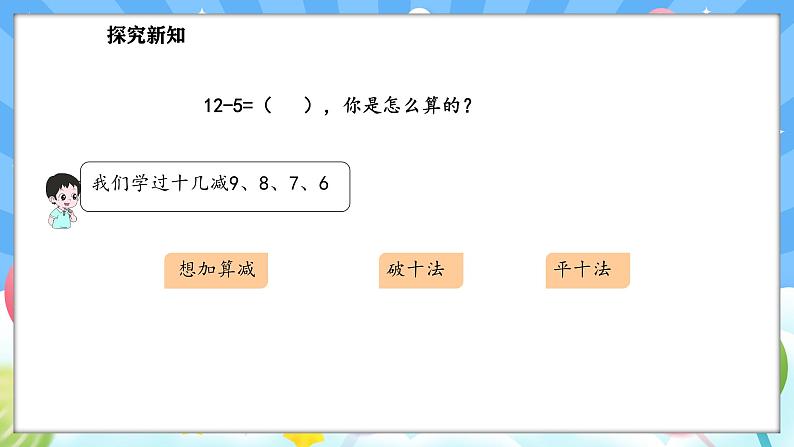 人教版(2024)数学一年级下册--2.4 十几减5、4、3、2（课件）第6页