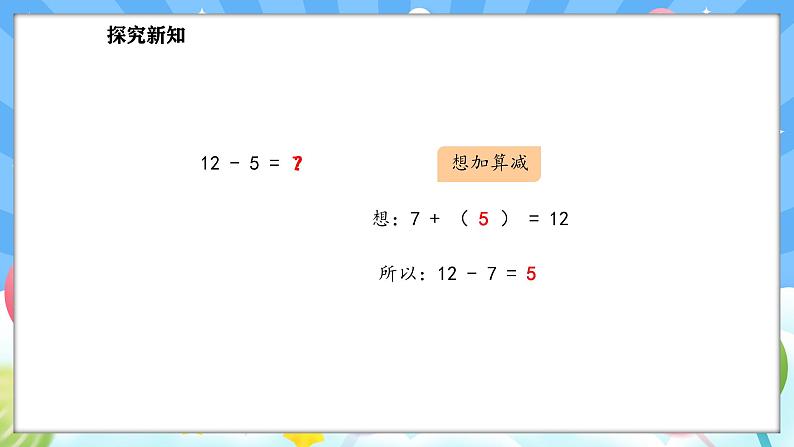 人教版(2024)数学一年级下册--2.4 十几减5、4、3、2（课件）第7页