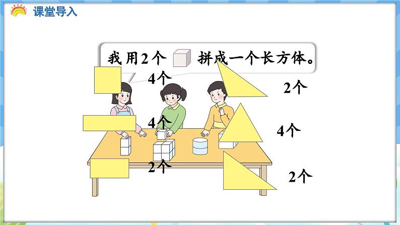 人教版（2024）数学一年级下册---1.2 图形的拼组（课件）第5页