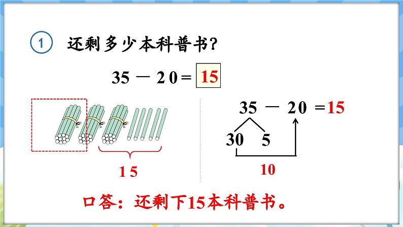 人教版（2024）数学一年级下册---4.3 两位数减一位数（不退位）、两位数减两位数（不退位）（课件）第8页