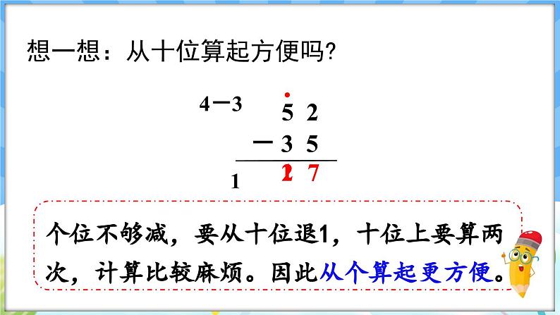 人教版（2024）数学一年级下册---5.3 笔算减法（课件）第7页