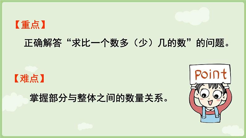 2025年春人教版一年级数学下册 6.2 求比一个数多（少）几的数（课件）第3页