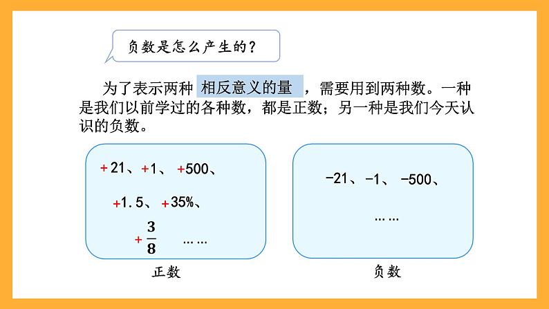 人教版数学六下1.1《负数的认识》课件第7页