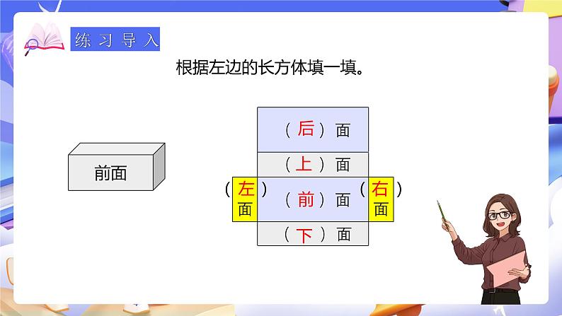 人教版五下3.4《长方体的表面积》课件第4页