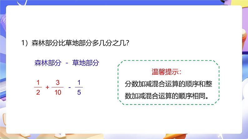 人教版五下6.3《分数加减混合运算》课件第7页