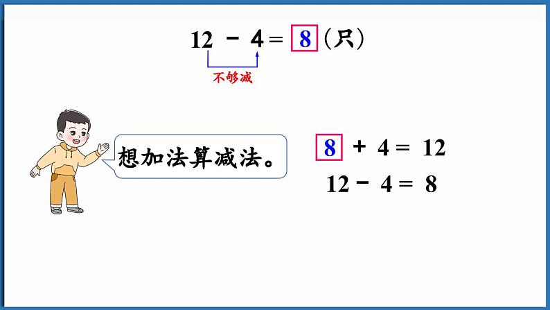 西师大版（2024）一年级下册数学下册--1.2 12、13、14减几 （课件）第7页