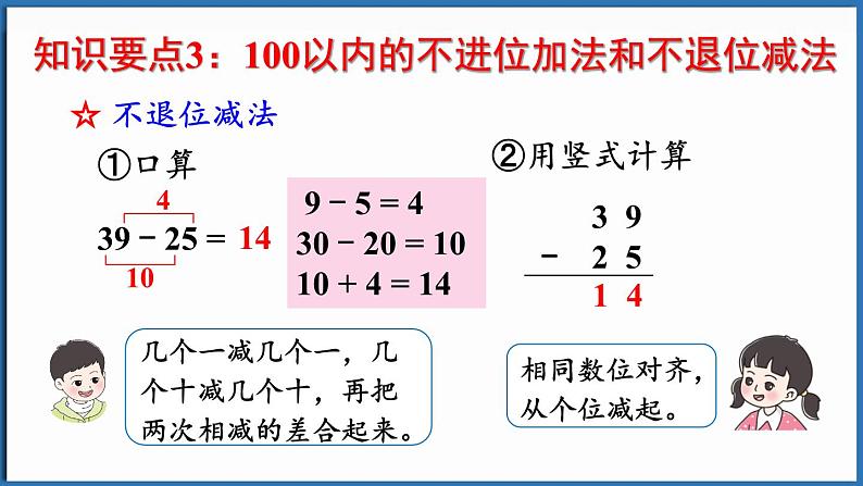 西师大版（2024）一年级下册数学下册--7.2 100以内数的加、减法（课件）第6页