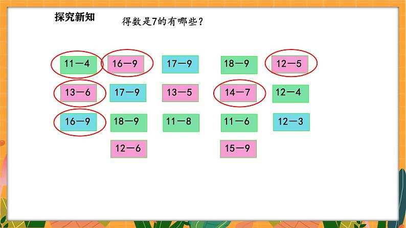 3.8 做个减法表（课件）-2024-2025学年一年级下册数学北师大版第4页