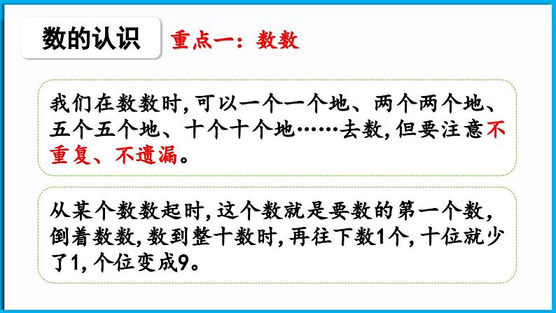 第四单元 100 以内数的认识 整理与复习（课件）-2024-2025学年一年级北师大版（2024）数学下册第7页