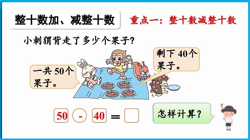 第五单元 100以内数加与减（一） 整理与复习（课件）-2024-2025学年一年级北师大版（2024）数学下册第8页