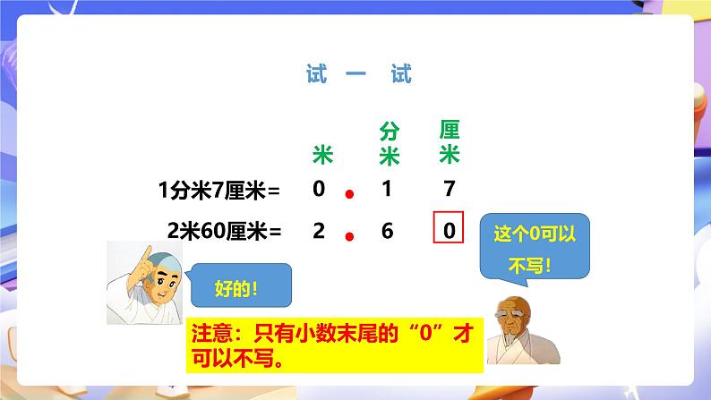 冀教版数学三年级下册三下6.2《认识小数2》（课件）第7页