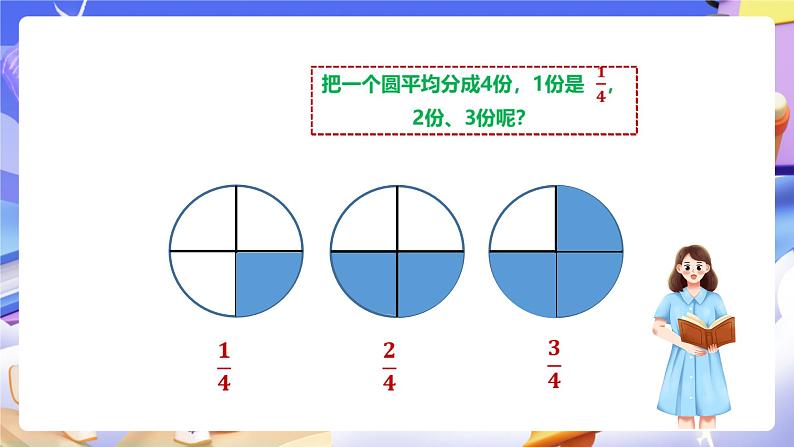 冀教版数学三年级下册三下8.2《认识几分之几》（课件）第6页