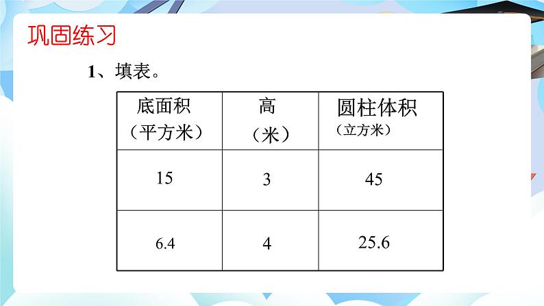 北师大版六年级数学下册第一单元第三课时圆柱体的体积课件第8页