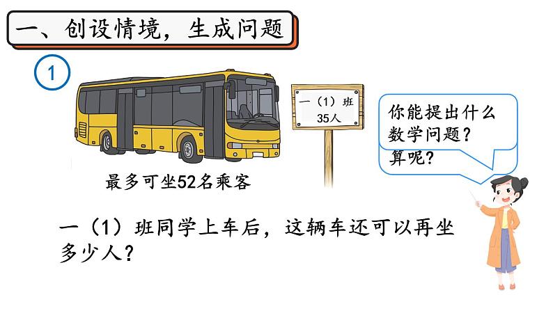 小学数学新人教版一年级下册第五单元笔算减法第一课时 笔算减法教学课件2025春第2页