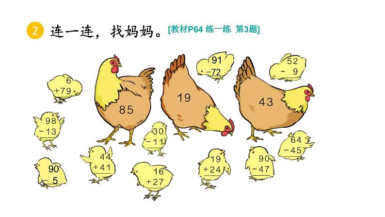 小学数学新人教版一年级下册第五单元笔算减法第二课时 练一练教学课件2025春第5页