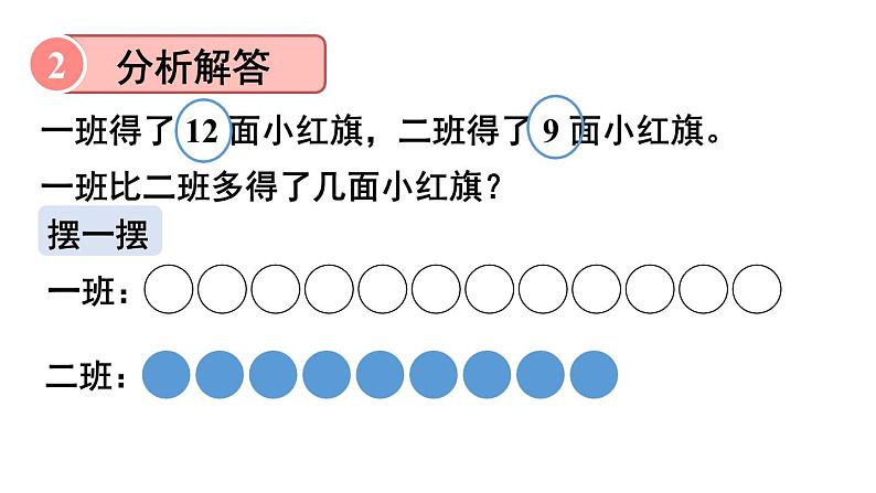 小学数学新人教版一年级下册第六单元第一课时 解决问题(1)教学课件2025春第6页