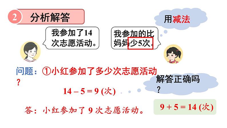 小学数学新人教版一年级下册第六单元第三课时 解决问题(3))教学课件2025春第5页