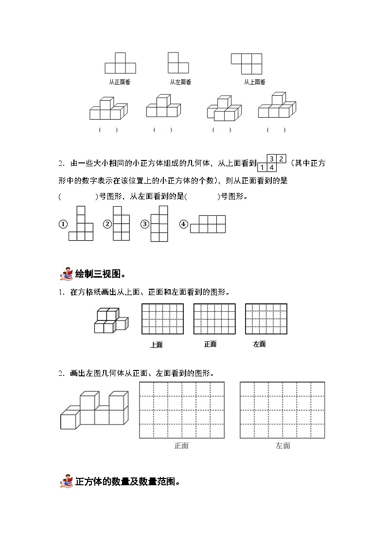 人教版数学五年级下册第一单元《观察物体（三）》单元复习讲义（原卷版）第2页