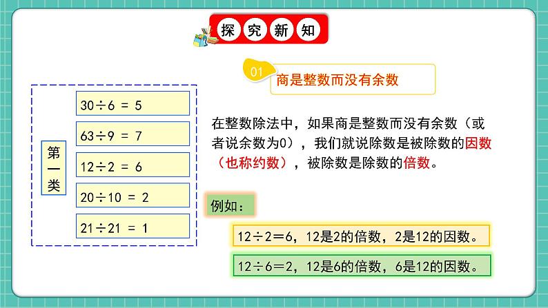 人教版小学数学五年级下册第二单元第一课时《因数和倍数》课件第8页