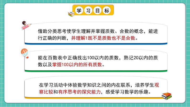 人教版小学数学五年级下册第二单元第五课时《质数和合数》课件第2页