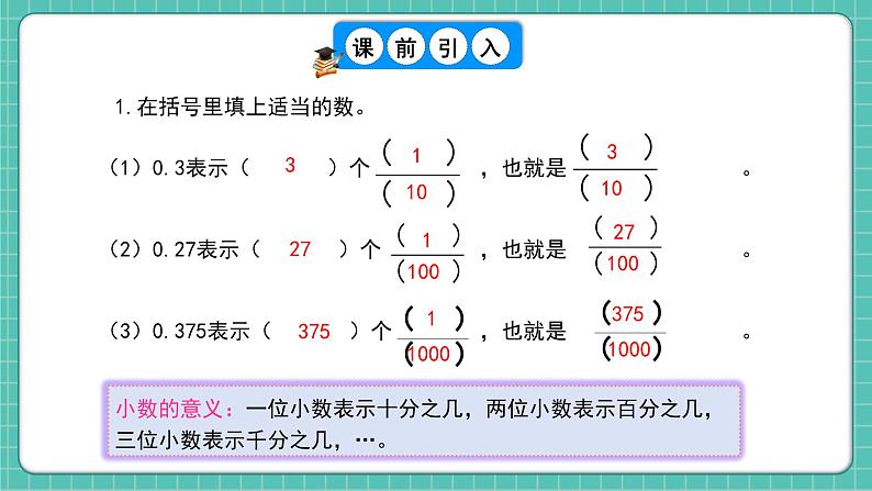 人教版小学数学五年级下册第四单元第十三课时《分数和小数的互化》课件第4页