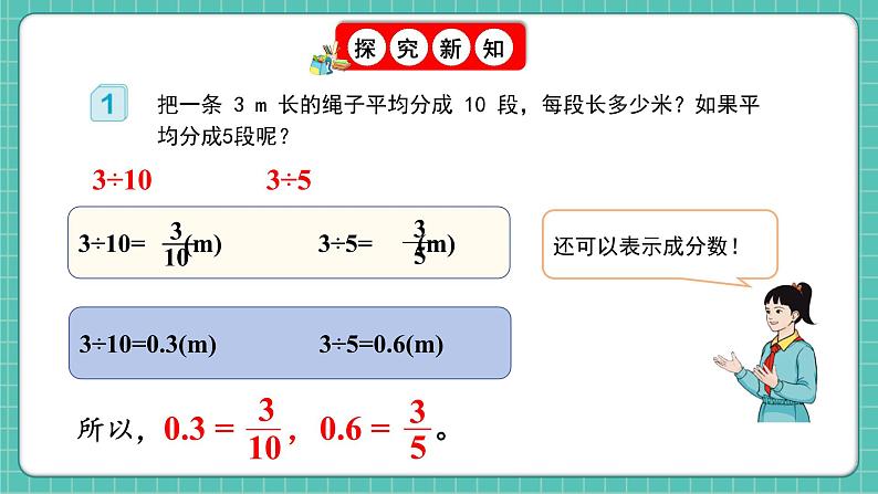 人教版小学数学五年级下册第四单元第十三课时《分数和小数的互化》课件第7页