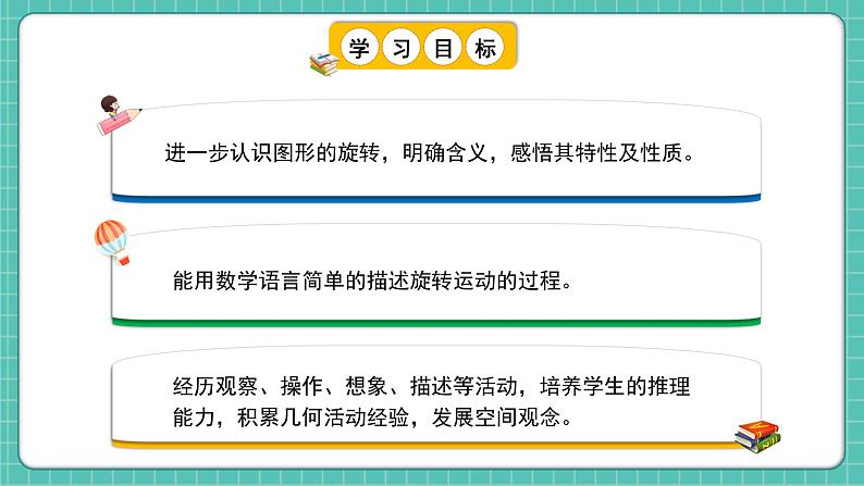 人教版小学数学五年级下册第五单元第一课时《旋转和旋转的特征》课件第2页