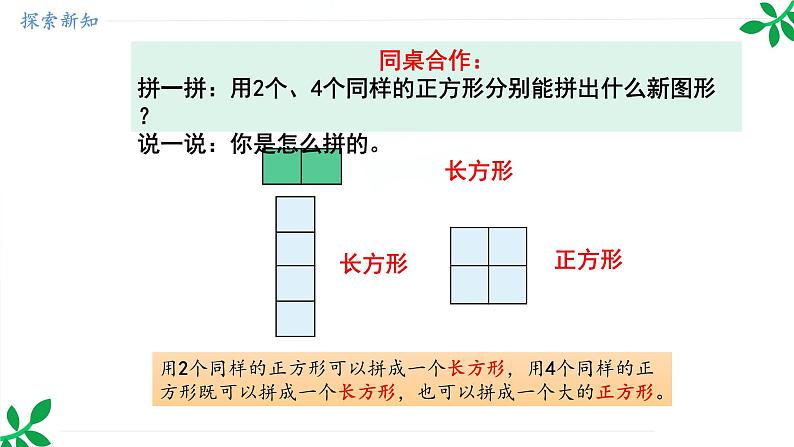 人教版（2024）一年级数学下册课件 1.2 平面图形的拼组第7页