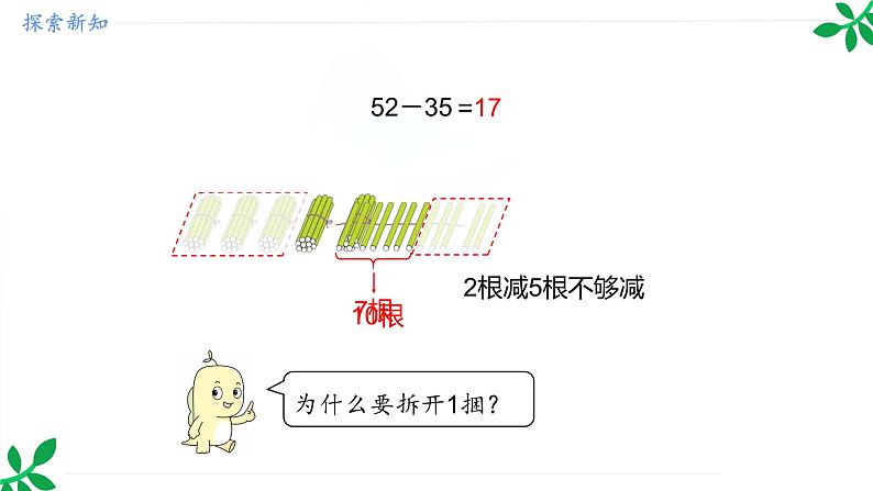 人教版（2024）一年级数学下册课件 5.2 笔算减法第7页