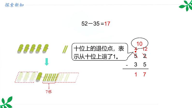 人教版（2024）一年级数学下册课件 5.2 笔算减法第8页