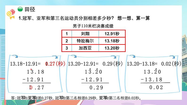 【核心素养】北师大版小学数学四年级下册 数学好玩《奥运中的数学》课件第5页