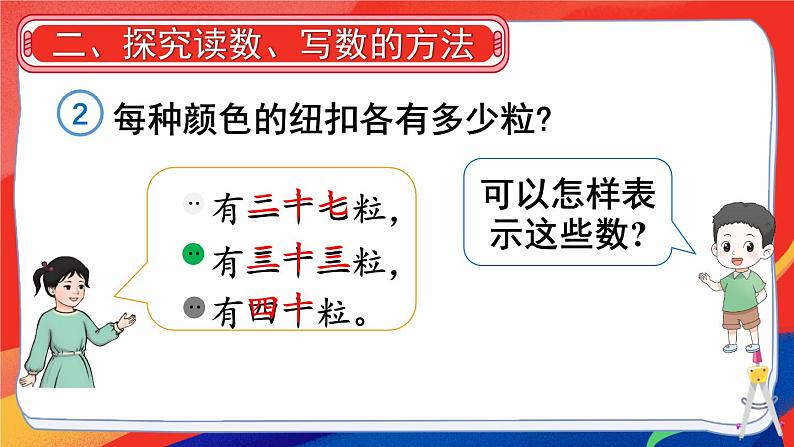 2024-2025人教版一年级数学下册三 100以内数的认识 第2课时数的顺序、比较大小课件第6页