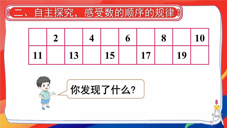 2024-2025人教版一年级数学下册三 100以内数的认识 第5课时 数的顺序课件第4页