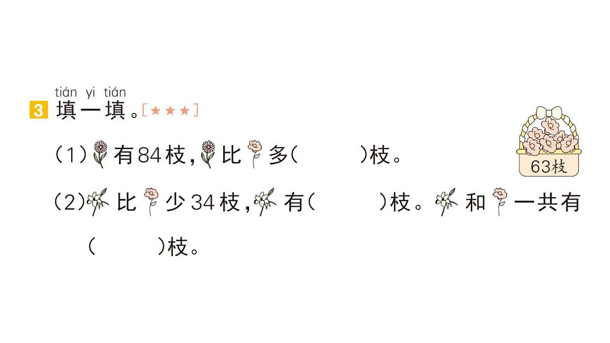 小学数学新人教版一年级下册期末复习第5天 数量间的加减关系作业课件2025春季学期第4页