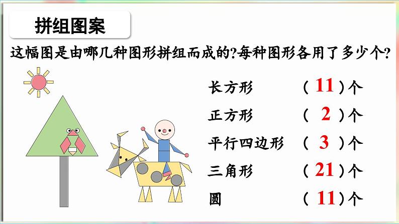 第3单元  玩转图形——认识平面图形 回顾整理（课件）-2024-2025学年青岛版（2024）一年级数学下册第8页