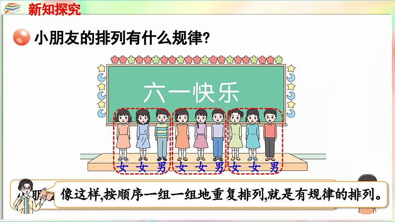 智慧广场 找规律（课件）-2024-2025学年青岛版（2024）一年级数学下册第5页