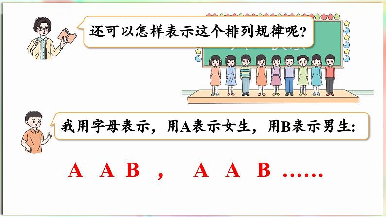 智慧广场 找规律（课件）-2024-2025学年青岛版（2024）一年级数学下册第7页