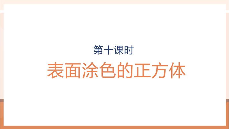 《 表面涂色的正方体》课件第1页