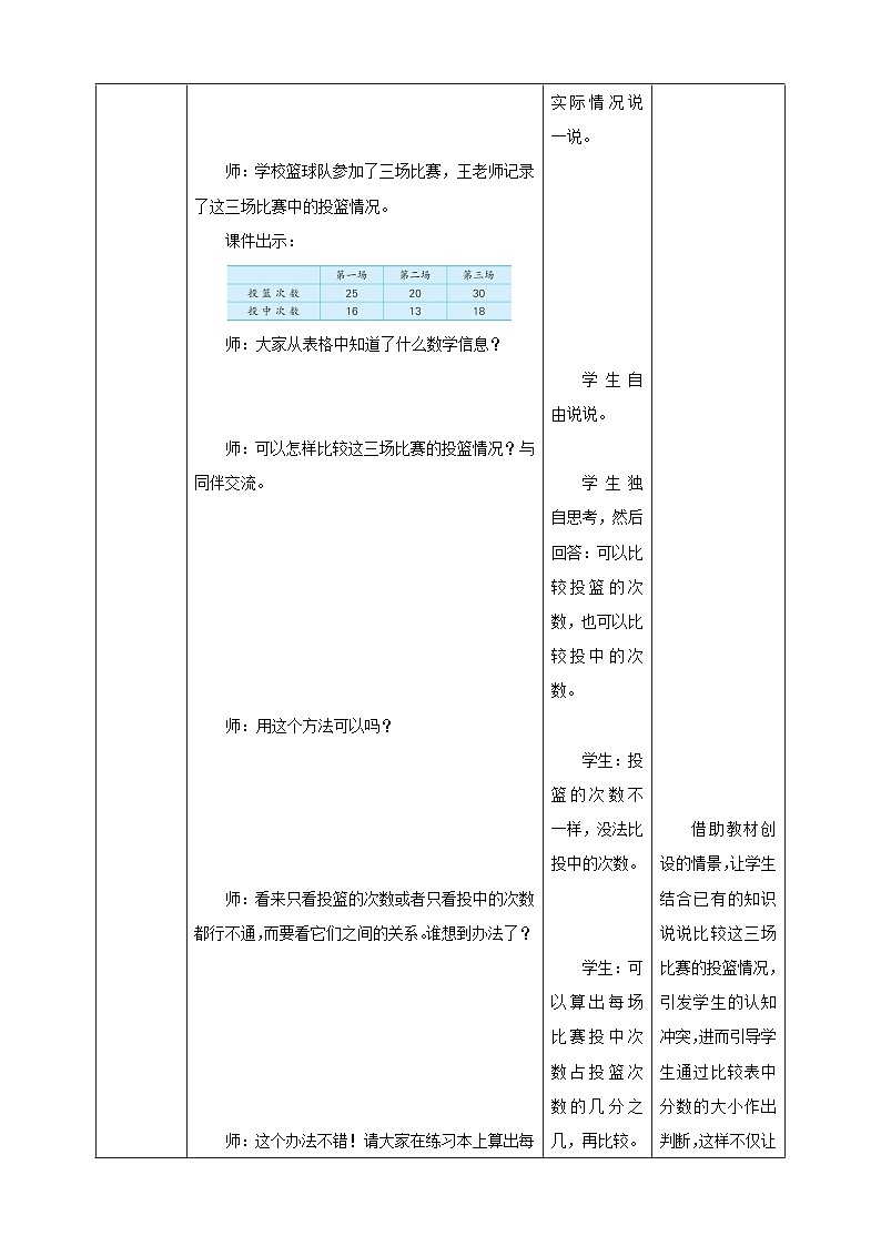 《6.1 认识百分数》教学设计第3页