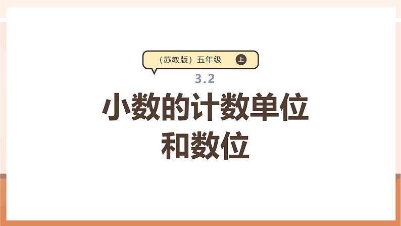 《小数的计数单位和数位》课件第1页