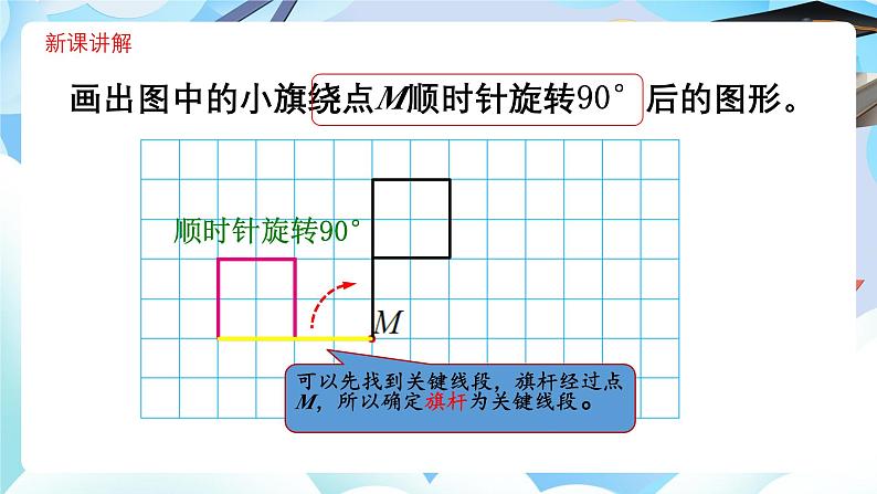 北师大版六年级数学下册第三单元第二课时图形的旋转二课件第5页