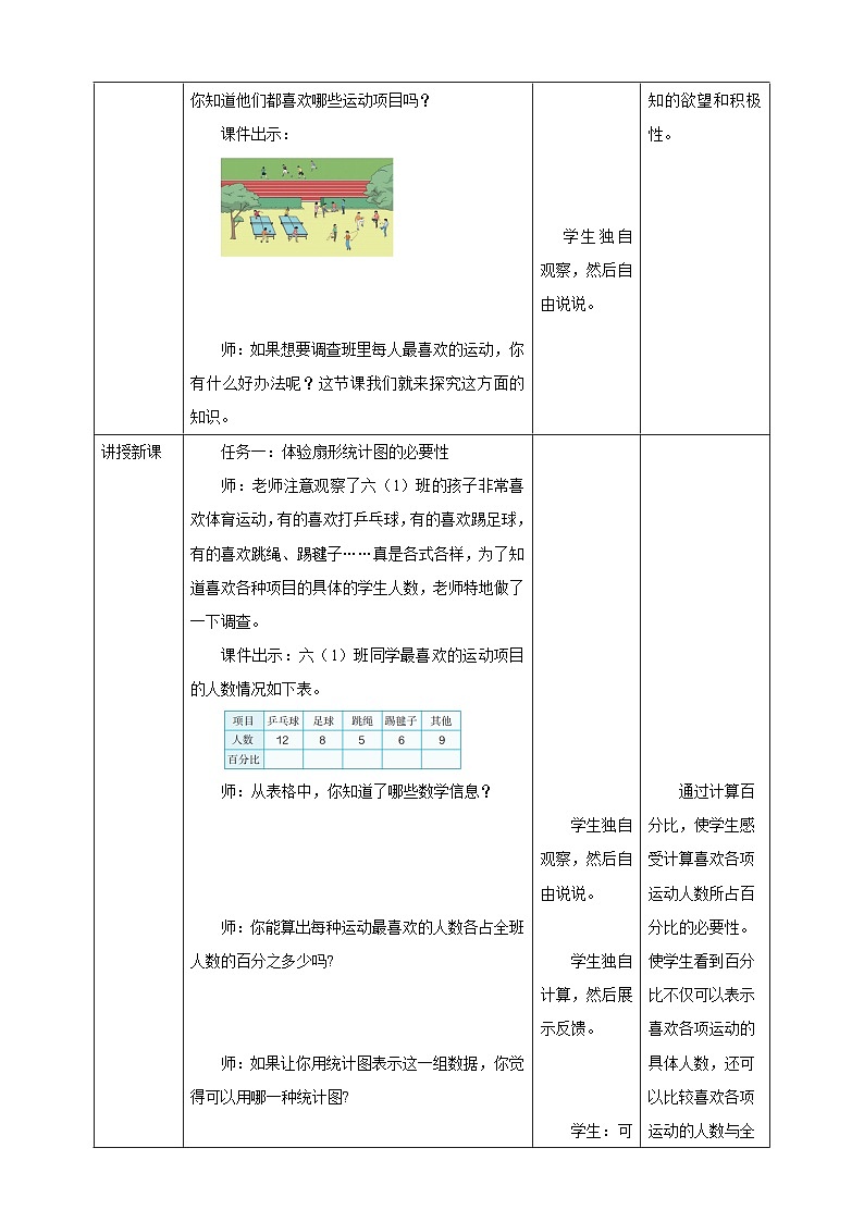 《7.1 扇形统计图》教学设计第2页