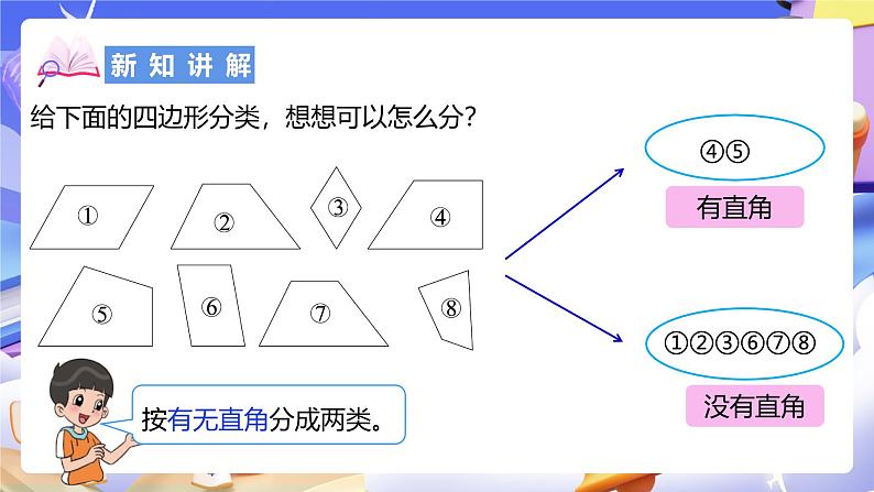 北师大版数学四年级下册 2.5《四边形分类》课件第4页