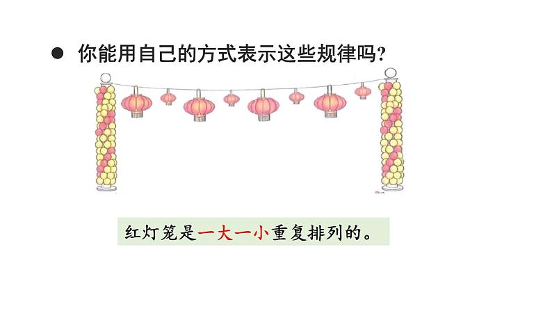 小学数学新北师大版一年级下册综合实践 设计教室装饰图第1课时 装饰图中的奥秘教学课件2025春第5页